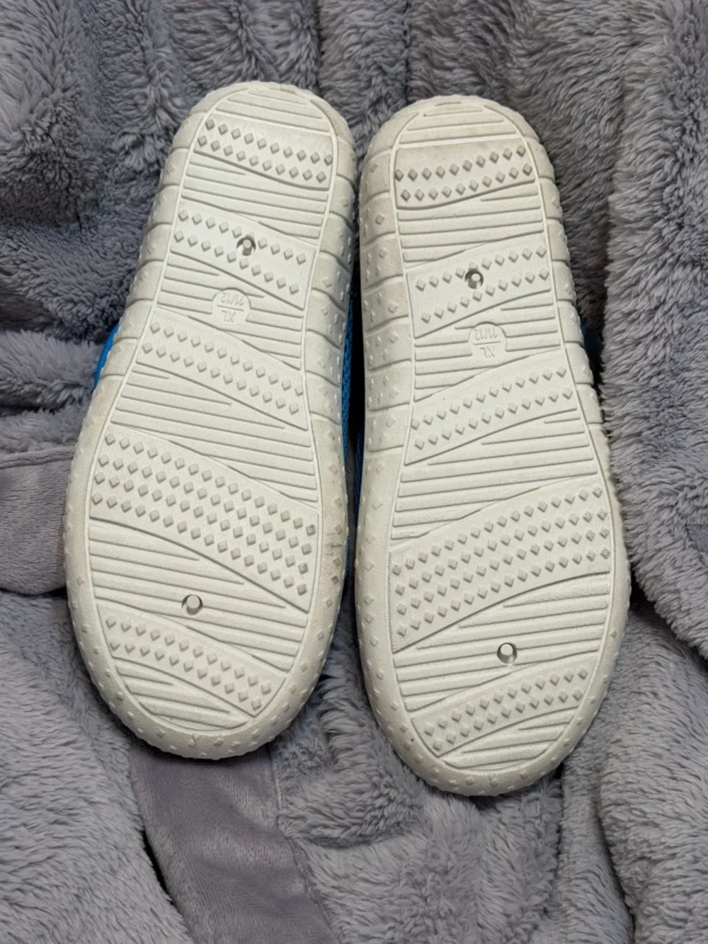 Cat & Jack Blue Mesh Slip-On Sneakers with Lime Insole